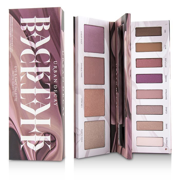 backtalk eye & face palette : 8x eyeshadow 1.4g/0.04oz (3 sheets, bare, curve, backtalk, shade, atti