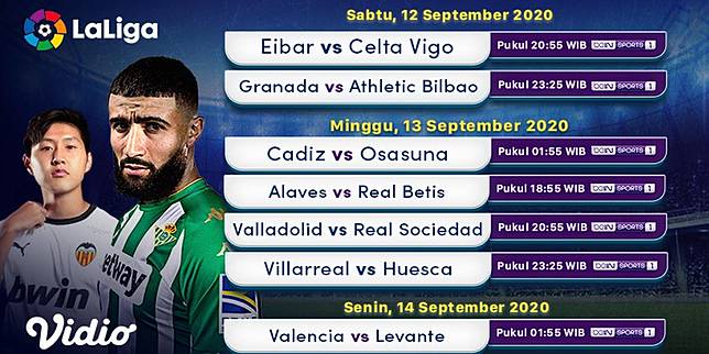 Jadwal Dan Live Streaming La Liga Jornada 1 Di Vidio Bola Net Line Today