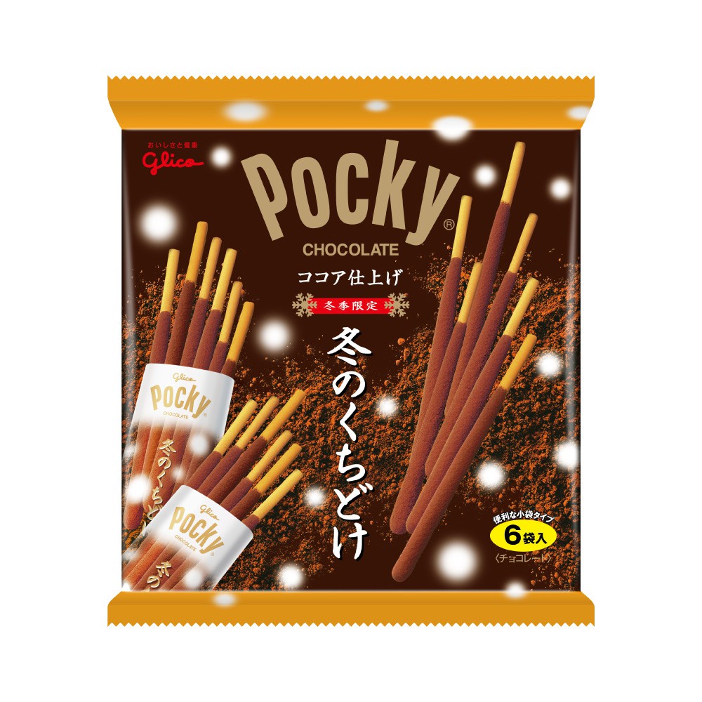 【提醒您提高警覺反詐騙】※日本樂天嚴選店絕不會以電話或簡訊通知訂單/分期出錯、或變更付款方式，更不會要您前往ATM進行任何操作【商品特色】●日本知名品牌Glico冬季限定版●6小袋裝●巧克力餅乾灑上香