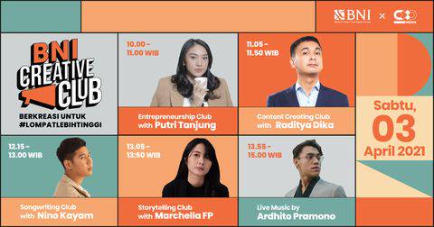 Mau Jadi Generasi Muda Yang Kreatif Yuk Ikutan Bni Creative Club Insertlive Line Today
