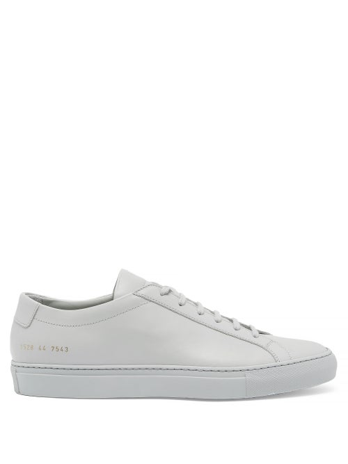 Common Projects - Original Achilles Lace-up Leather Trainers - Mens - Grey