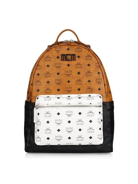 Fashioned in multi-colored Visetos coated canvas and nappa leather, the Stark backpack is a striking