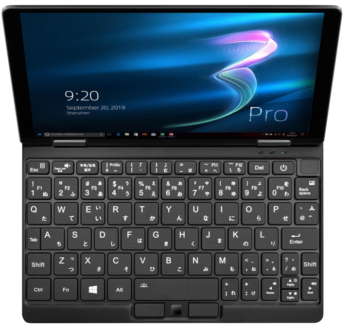 日本版機種提供日文鍵盤刻印。