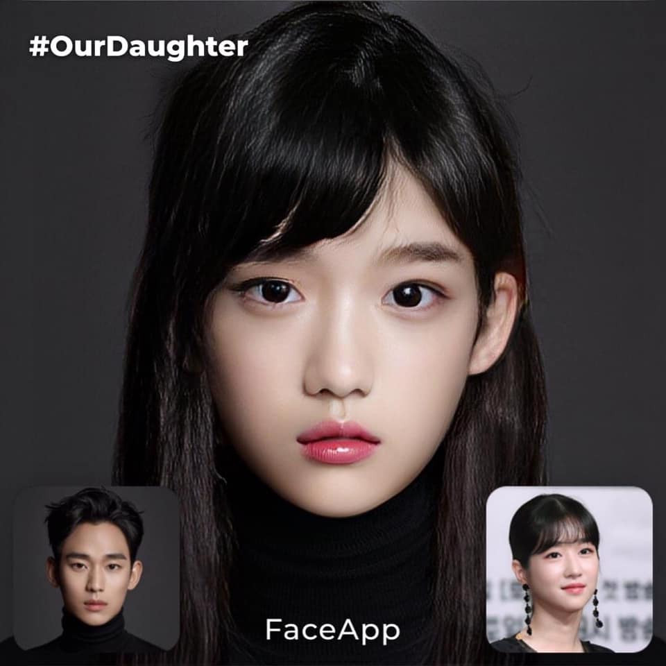 《雖然是精神病但沒關係》網友神P圖3：金秀賢＆徐睿知生的小孩會長這樣？