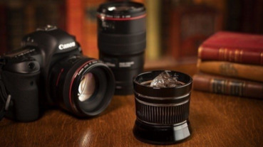 百年傳統全新感受！相機鏡頭款式的江戶切子雕花玻璃杯