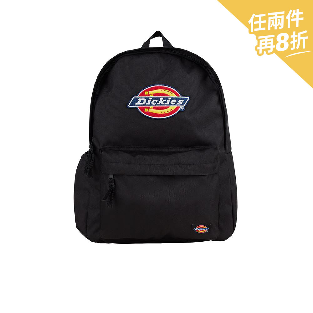 Dickies男女款黑色Logo印花圖案後背包|DK008935BLK