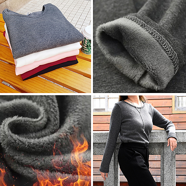 內層絨拉毛設計保暖升溫，n顯瘦修身剪裁 厚薄適中，n打底外穿百搭，冬季必備。n內容物：保暖衣ｘ１件。