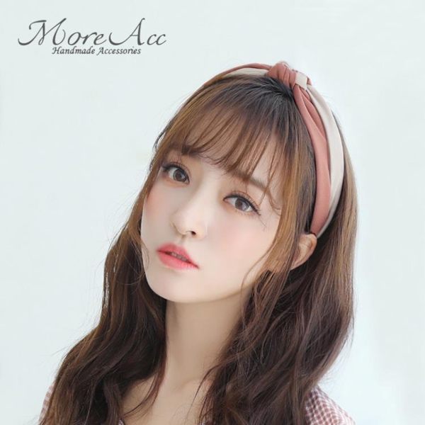 髮帶 More Acc網紅髮箍韓國簡約寬邊壓髮卡髮帶頭箍女超仙甜美成人髮飾 曼慕衣櫃