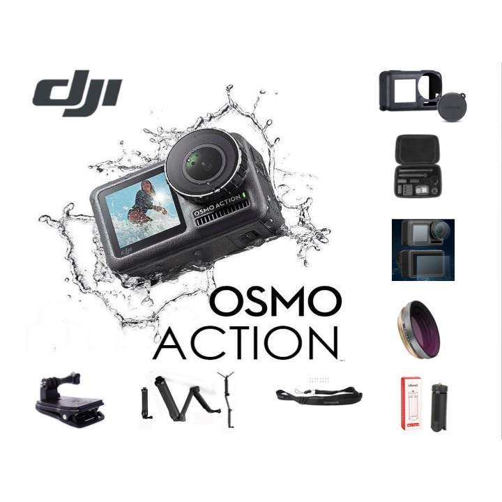 【24期無息】大疆 DJI Osmo Action 休閒玩家組 4K HDR 防水 前後雙螢幕 運動相機 24期0利率