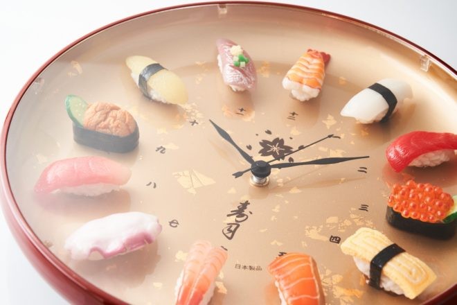 美品】寿司時計 食品サンプル まいづる製 いじれ