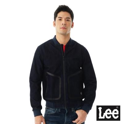 Lee 防風牛仔外套/UR-男款-深藍色