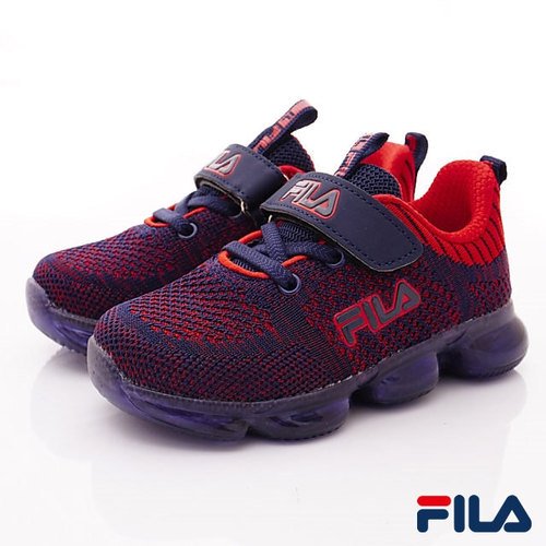 【FILA】頂級童鞋-電燈運動款-(851T-323藍-15-19cm)