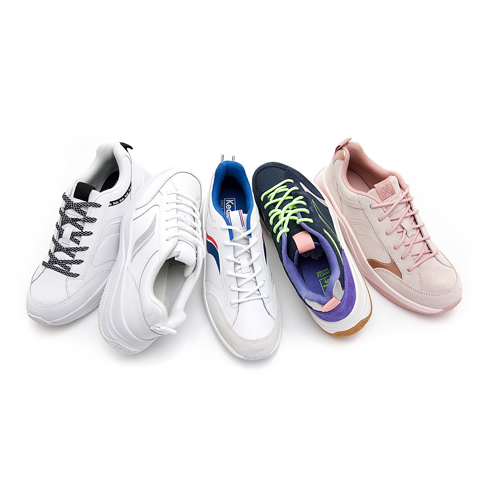 本賣場為Keds台灣旗艦店賣場，官方正品。隨著復古風潮的席捲, 老爹鞋又流行了起來, Keds也沒有缺席圓滑的鞋頭加上厚重的大底, Keds保有流線曲線鞋身修飾女性腿型商品料號: 9201W13297