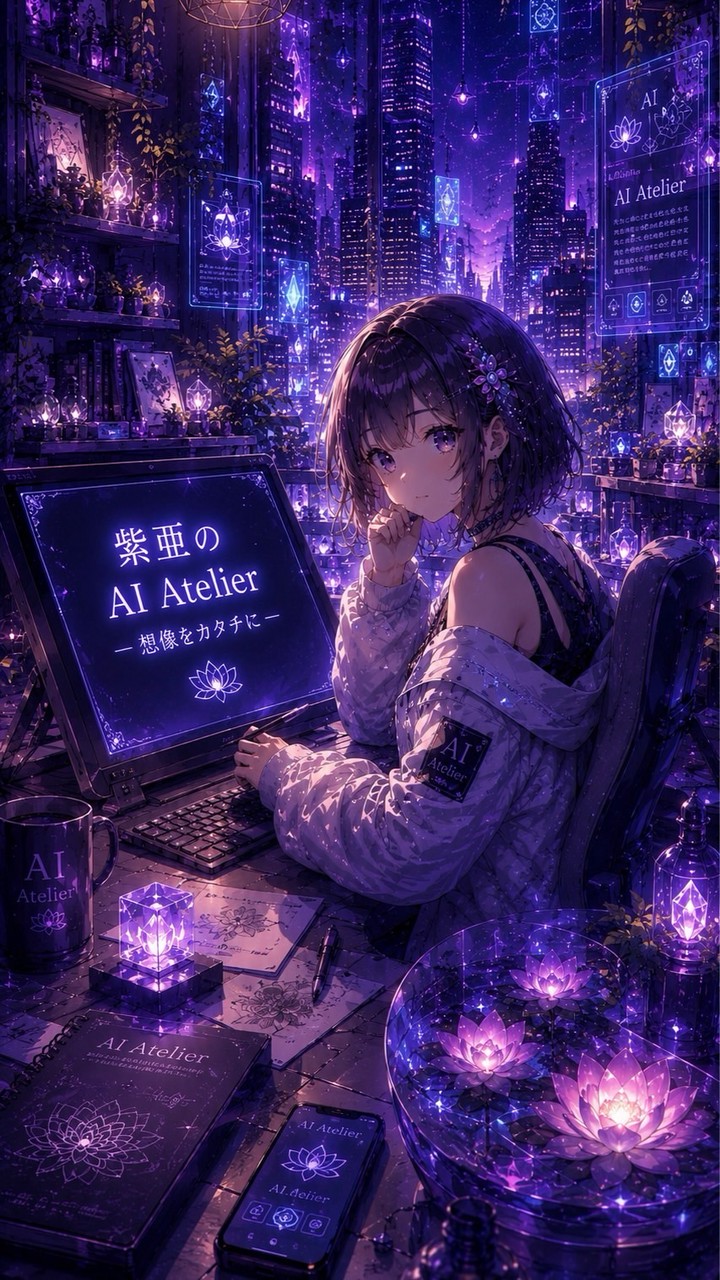紫亜🪷の AI Atelier─ 想像をカタチに ─