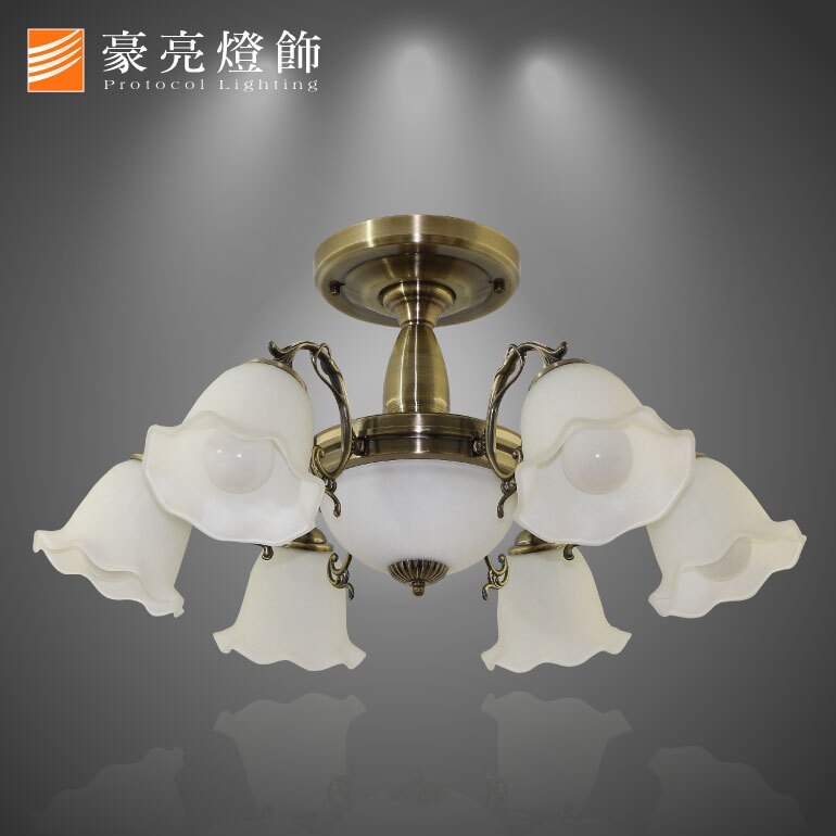 燈具燈飾【豪亮燈飾】白金漢宮6+2半吸頂燈~吊扇/燈泡/燈管/省電/LED燈泡/燈具/白光/黃光/客廳燈/房間燈/水晶燈/美術燈/吸頂燈/浴室燈/陽台燈/吊燈/壁燈/燈泡/崁燈/藝術燈/LOFT工業風