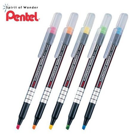 [大塊文具]超好用 Pentel 飛龍 S512 水性螢光筆 /筆記