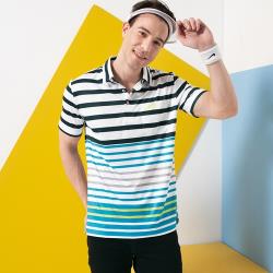 ◎時髦穿搭更顯年輕，修身線條|◎講究作工細膩，明亮色系風格|◎乾爽舒適不黏身，展現俐落曲線品牌:SAINSOU聖手牌品牌定位:運動品牌適穿對象:男生款式:POLO衫袖長:短袖顏色:白色系,黑色系適穿季