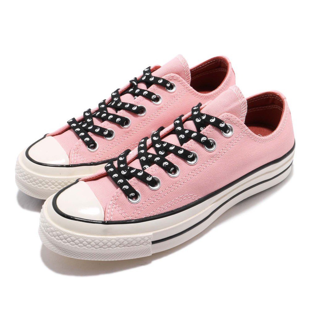 CONVERSE 休閒鞋 All Star 低筒 穿搭 女鞋 經典款 三星 黑標 帆布 簡約 球鞋 粉 黑 [164212C]