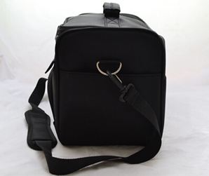 輕盈 大號大容量 雙開 手拎 配肩帶專業布藝化妝包/化妝箱