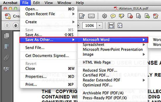 Cara mengubah pdf ke word