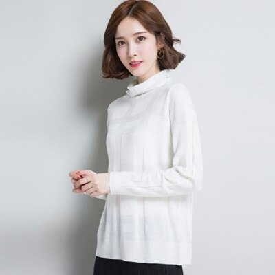 ★針織衫長袖針織毛衣-韓版時尚高領純色百搭女上衣3色73oq48【獨家進口】【米蘭精品】