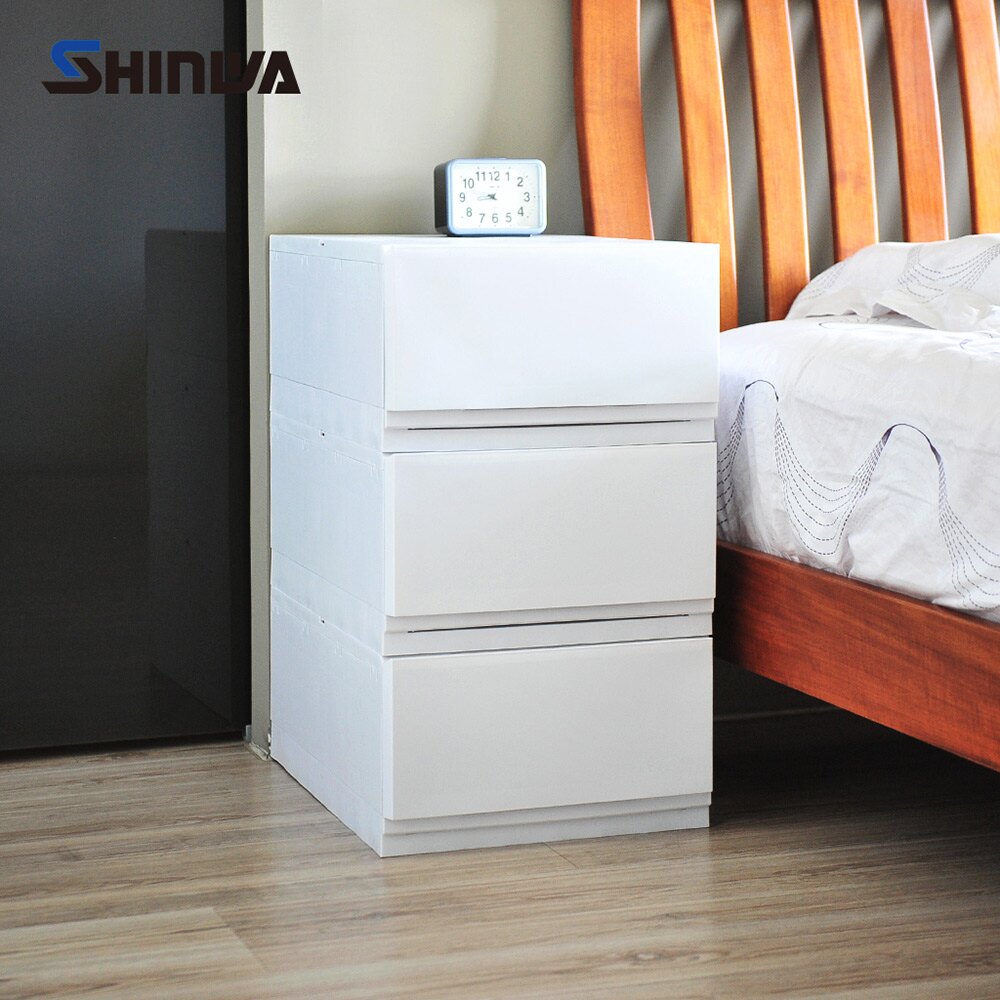 【nicegoods】日本製 Shinwa伸和 35面寬單層抽屜收納箱26L-3入-DIY