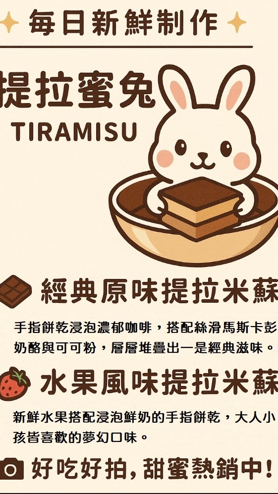提拉蜜兔(提拉米蘇專賣)