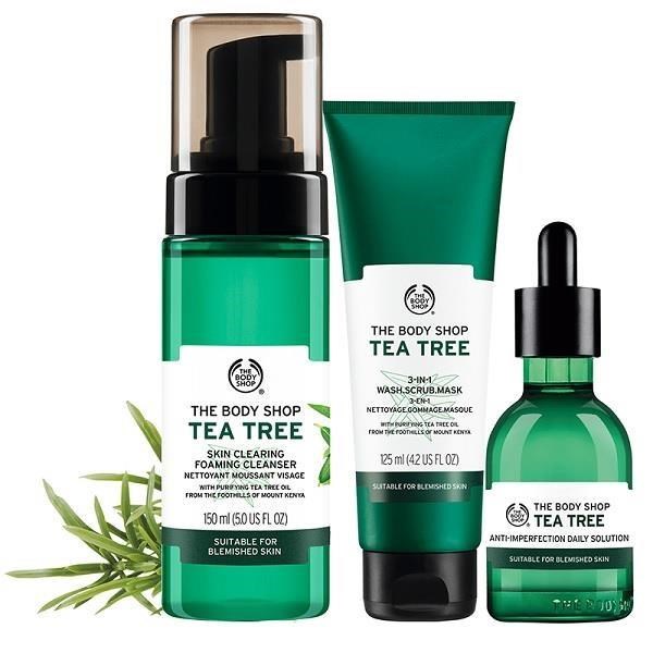 開始時間：3/21 (日) 早上11：00 結束時間：4/15 晚上6：00★數量有限！售完為止★茶樹淨膚潔面慕絲-150ML茶樹3效淨膚-磨砂-面膜-125ML茶樹淨膚淨化調理菁萃-50ML (圖片