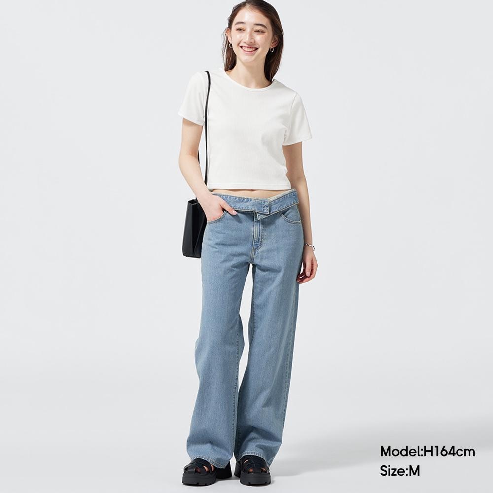 腰部設計牛仔褲YT+E