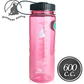 【Outdoor Active 山貓600cc寬口水壺《粉紅》 】W-600/水壺/水瓶/隨手瓶★滿額送