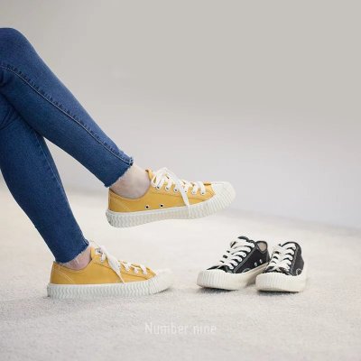 Excelsior Bolt 法國品牌 韓產硫化情侶款 復古小眾低幫帆布鞋 焦糖餅乾休閒運動板鞋 黃色