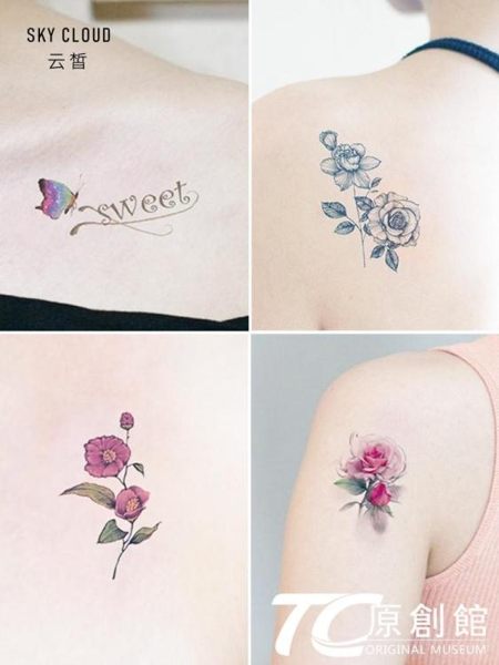 紋身貼 60張新款紋身貼防水女男持久ins小可愛仿真性感網紅紋身貼紙圖案 TC原創館