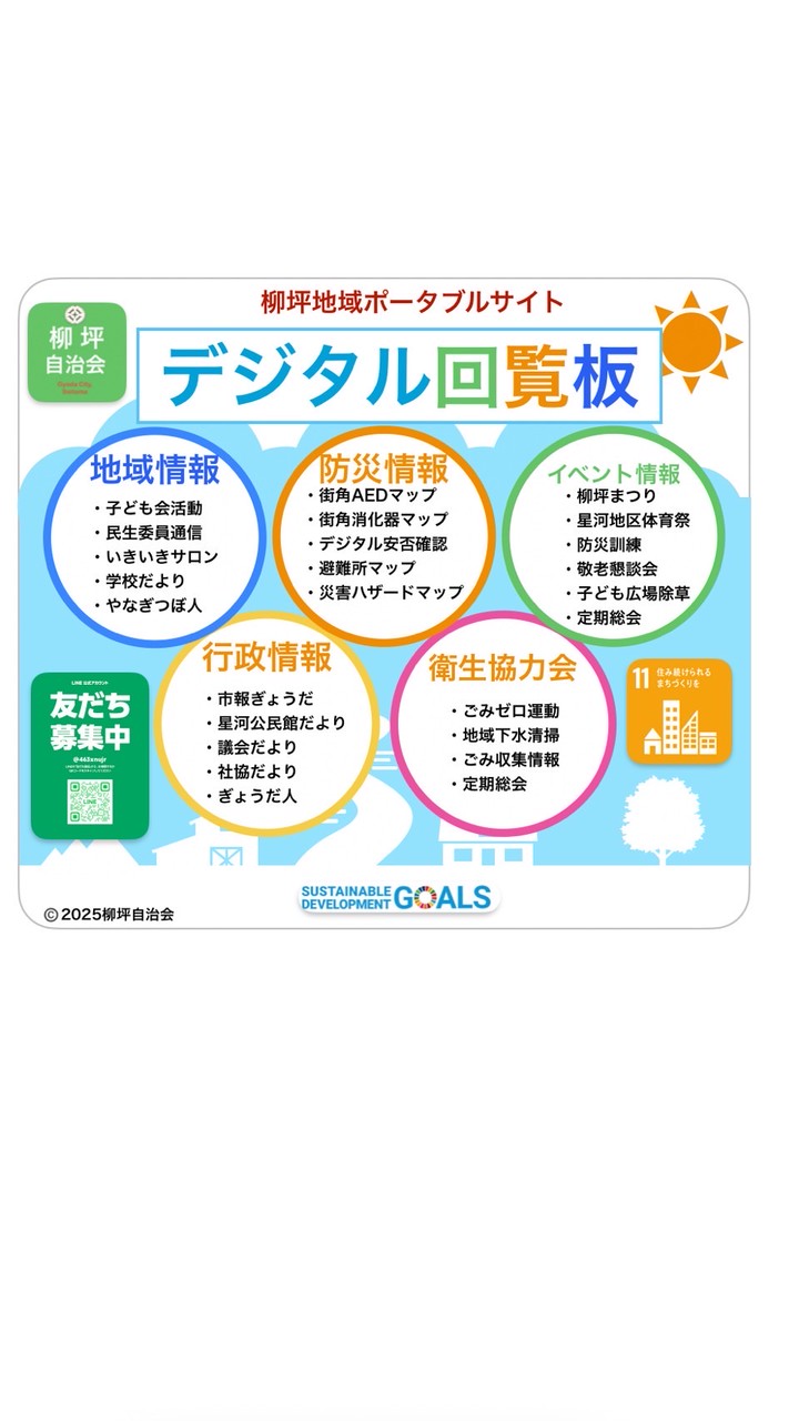 柳坪自治会地域ポータブルサイト