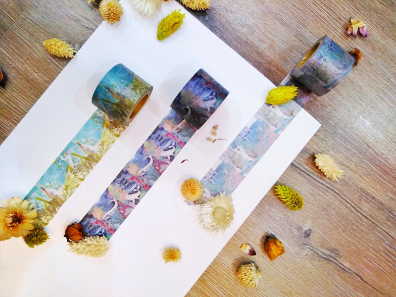 • 好撕、好黏，不留痕跡 • 紙膠帶使用日本和紙，質感極佳 • 可隨意剪貼使用，一起來妝點你的小本本吧 !