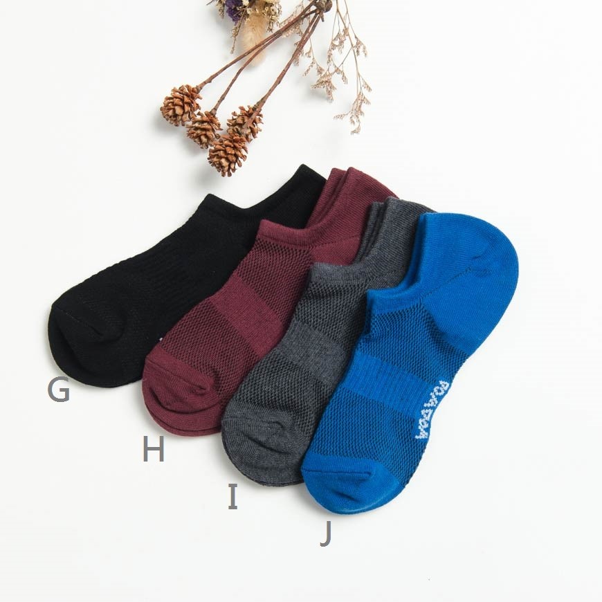 襪襪｜WOAWOA 網眼 直角淺口襪-女