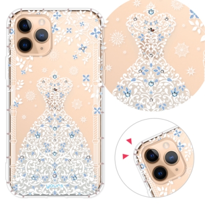 奧地利進口水鑽，純手工貼鑽 四角雙氣墊，加強緩衝撞擊力 攝影鏡頭孔精準縷空，不影響使用 貼心吊飾孔設計，可使用掛繩 iPhone11 Pro