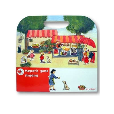 開心逛市集(比利時Egmont Toys艾格蒙繪本風遊戲磁貼書)