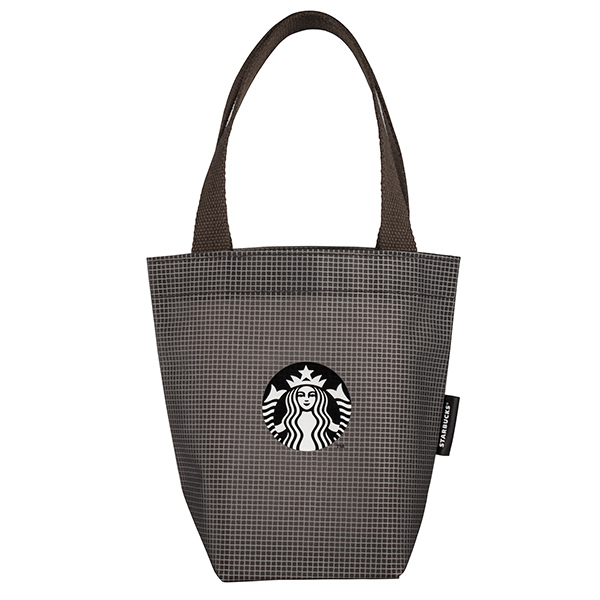 ★滿額加贈100點★星巴克透灰格網女神隨行杯袋 【康是美】