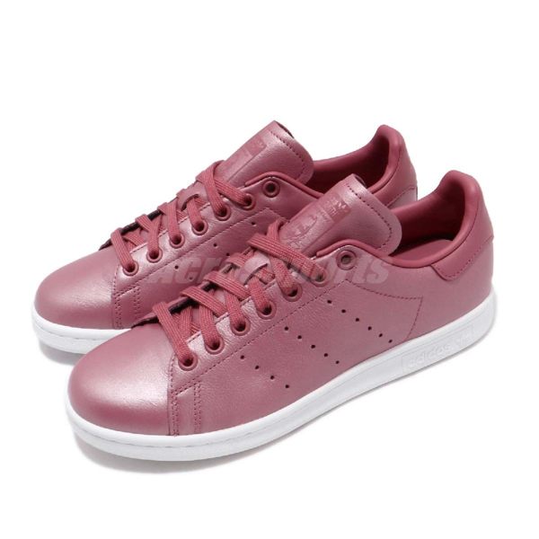 adidas 休閒鞋 Stan Smith W 紫紅 金屬光澤 女鞋 史密斯 三葉草 【PUMP306】 CM8603