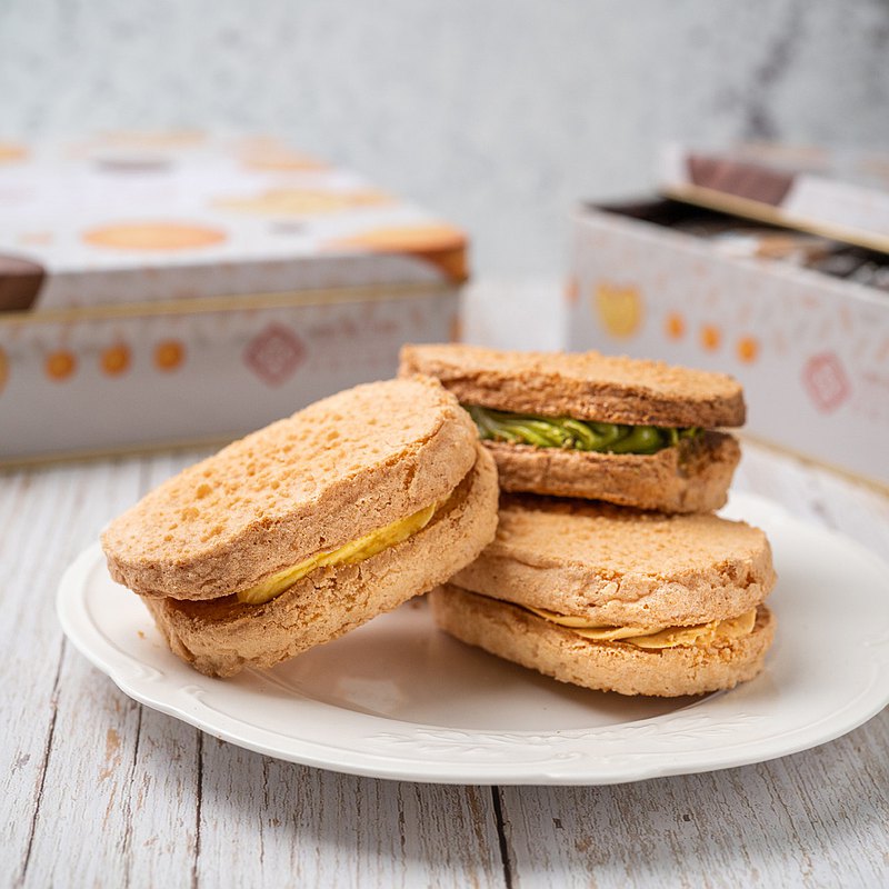 巧克力雲莊-達克瓦茲禮盒(法式焦糖/柚香抹茶/愛文芒果)