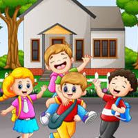 นักเรียนขึ้นรถนักเรียน