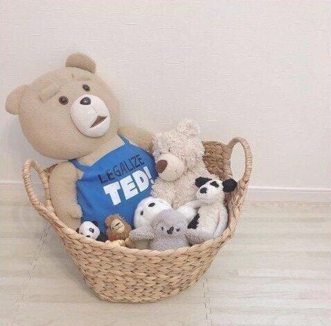 作家様 クッキーベアちゃん ぬいぐるみ ribo テディベア 収納バッグ