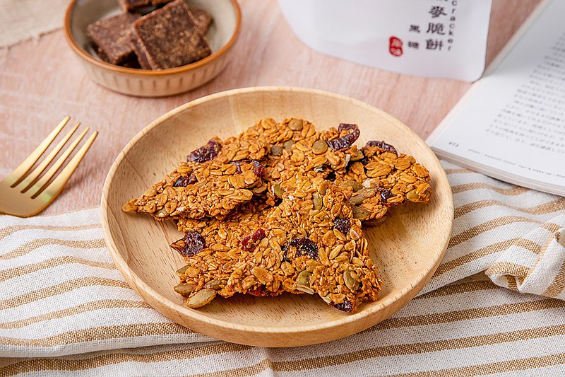 午後小食光-黑糖純燕麥脆餅-減糖無麵粉配方(200g)