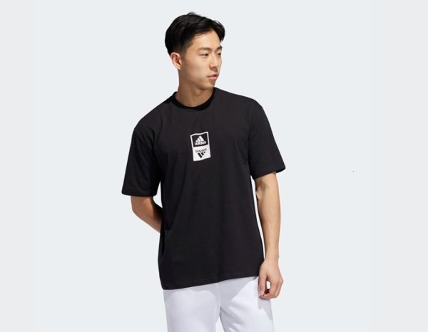 Adidas ONE TEAM TEE 男款黑色休閒上衣-NO.ED8292