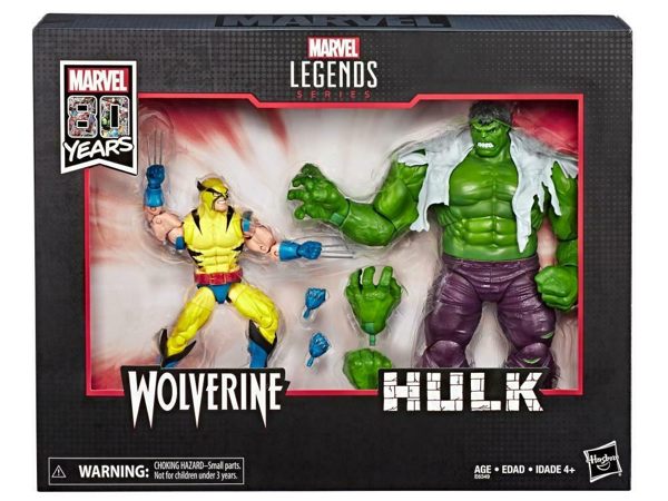 《 MARVEL 》漫威傳奇80周年-漫畫版 金鋼狼VS浩克╭★ JOYBUS玩具百貨