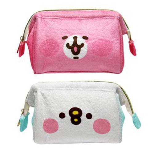 卡娜赫拉的小動物-絨布大開口鐵框萬用袋1. 材質: 絨毛布、塑膠、五金配件2. 成分: 塑膠、布3. 規格: 1入，18*15*9cm4. 產地: 台灣廠，中國製5. 保存期限: 依商品標示6. 使用