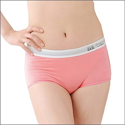 BVD Ladies COTTON BASIC系列 1分平口內褲(橘色)