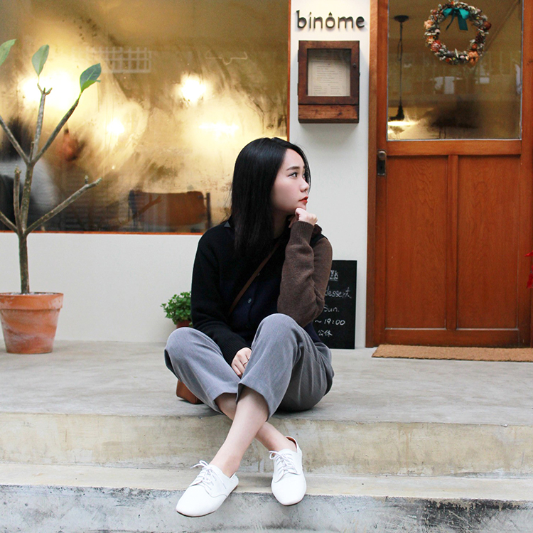 小編穿搭 可後踩懶人鞋 牛津鞋穿搭 小白鞋穿搭