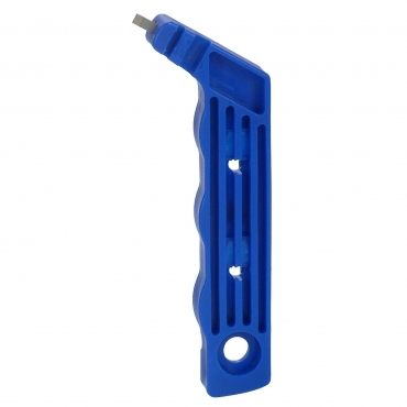 切割磁磚用，單片塑鋼本體，方便好攜帶，鎢鋼刀片、操作方便，斜角設計，方便好握，讓施工更得心應手