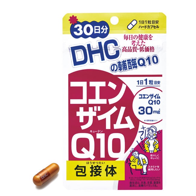 詳細介紹 DHC輔酶Q10以升級配方包接體為主，包接體即指以環狀糊精(Cyclodextrin)包覆住輔酶Q10。環狀糊精顧名思義，就是寡糖(oligo)以環型連結在一起，形成像沒有杯底的杯子一樣的新